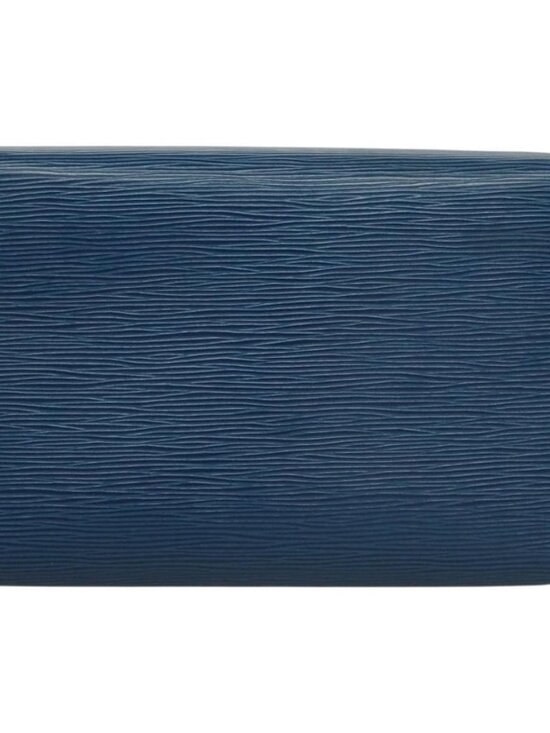 Authentic LOUIS VUITTON Epi Pochette Arche Shoulder Bag Blue M52575 LV - Picture 9 of 16